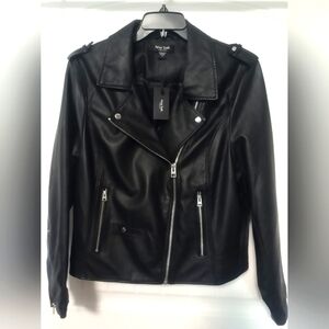 Black Biker Jacket / Size 2X / NWT